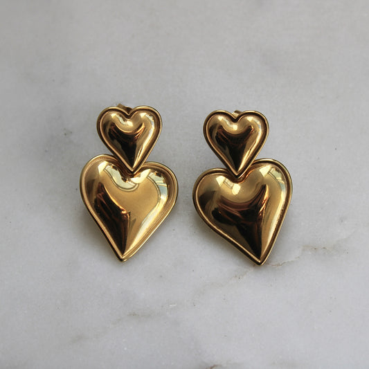 DOUBLE HEARTS - GOLD